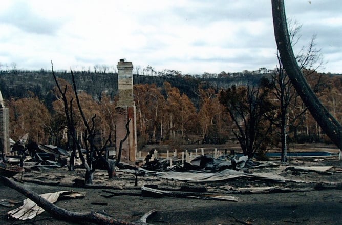 Damage caused by the Back Saturday fires AAP Image/Supreme Court Victoria