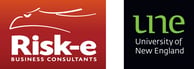 Risk-e - UNE logos