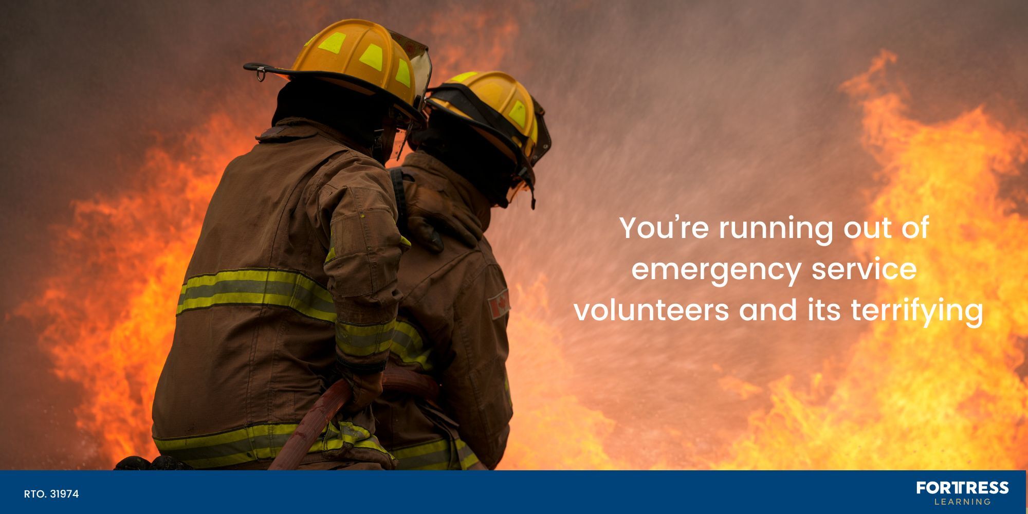 You’re running out of emergency service volunteers, and it’s terrifying